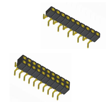 2.00mmMachined Female single/Dual Row SMT